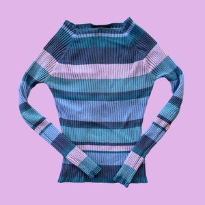 VINTAGE Y2K FUNKY RIBBED SWEATER